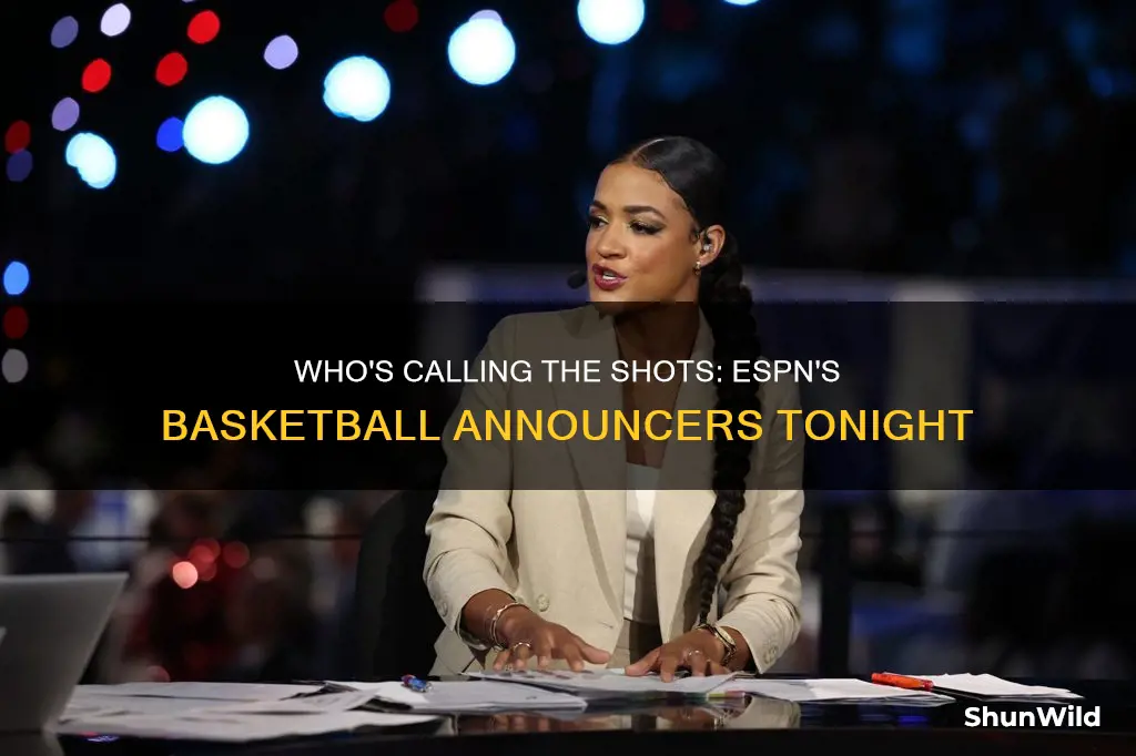 who are the espn basketball announcers tonight