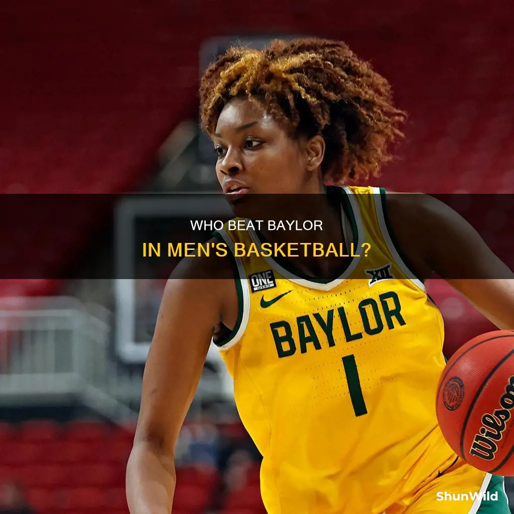who beat baylor in men