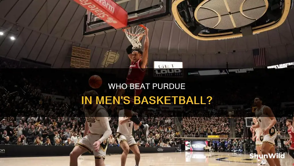 who beat purdue in men