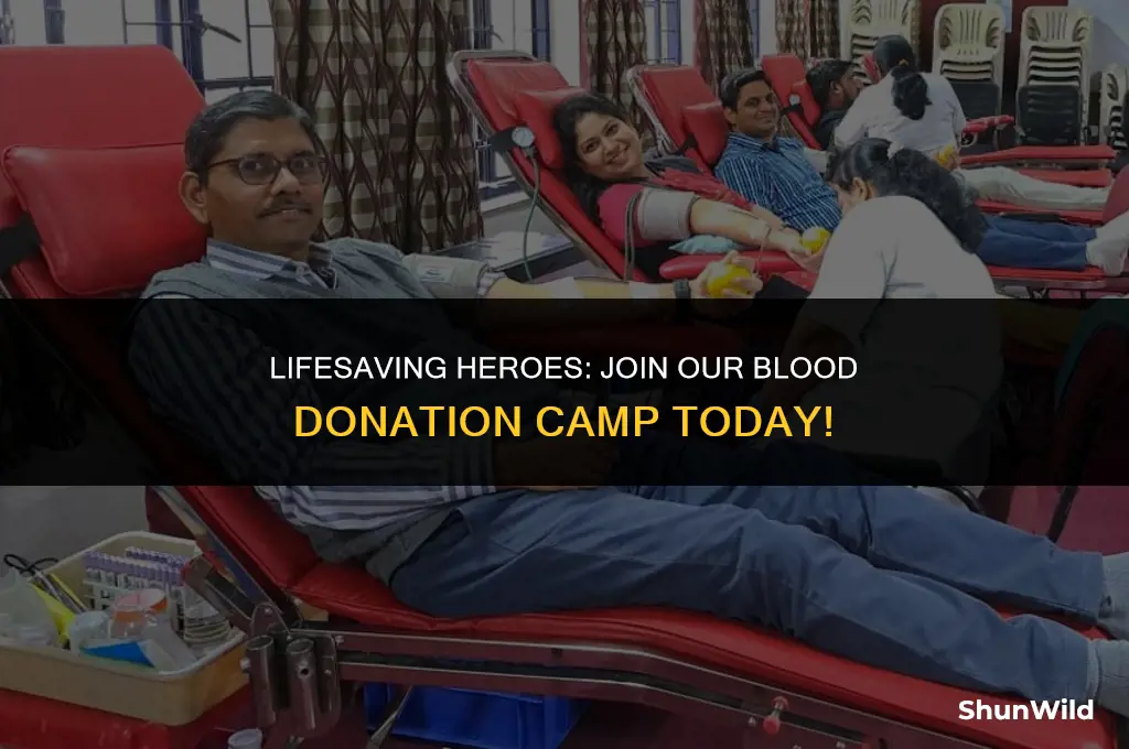 who blood donation camp
