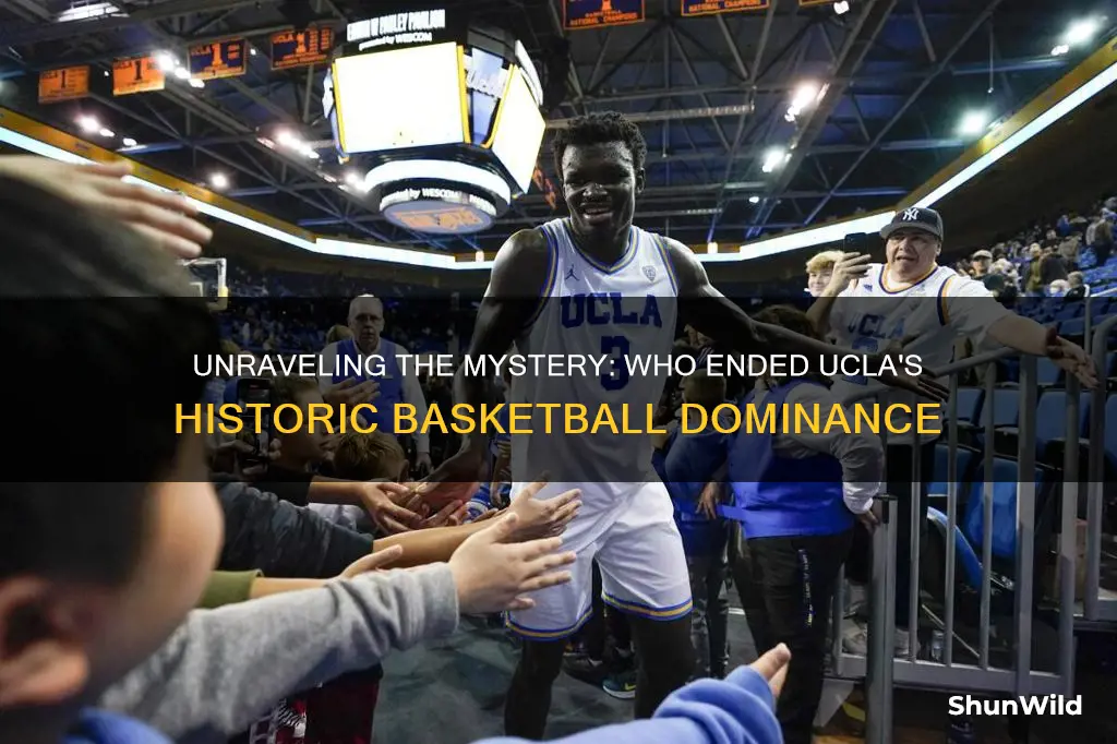 who broke ucla basketball winning streak