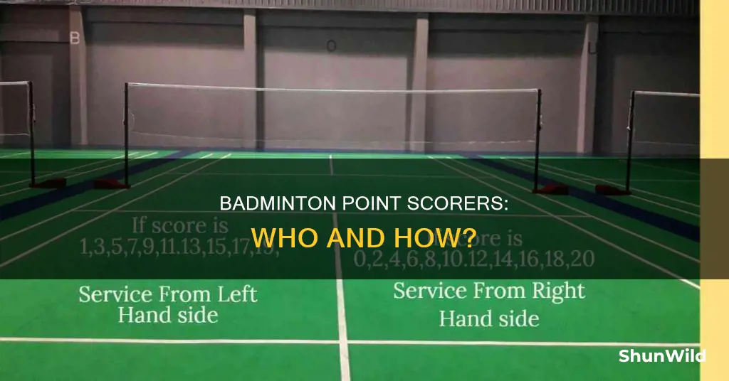 who can make points in a badminton game