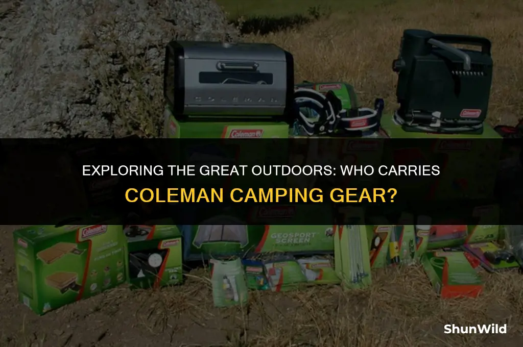 who carries coleman camping gear