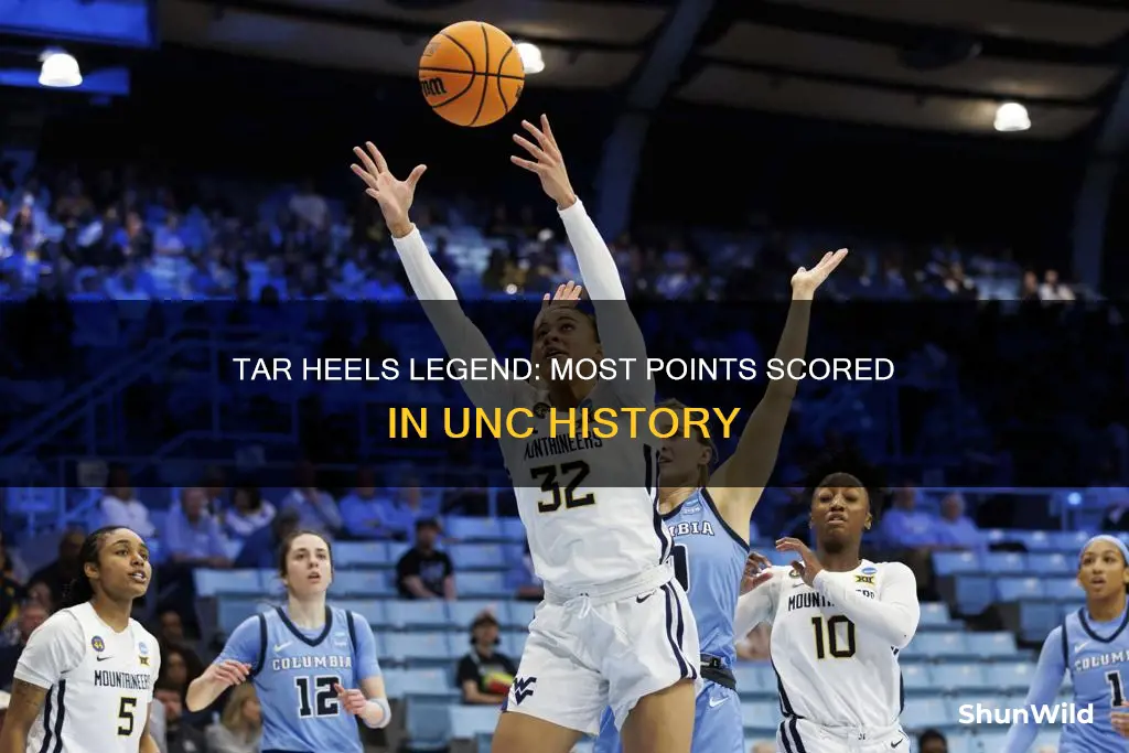 who has the most points in unc basketball history
