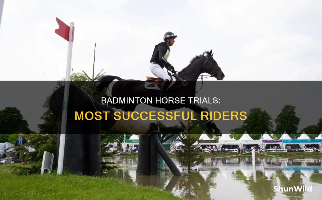 who has won badminton horse trials the most
