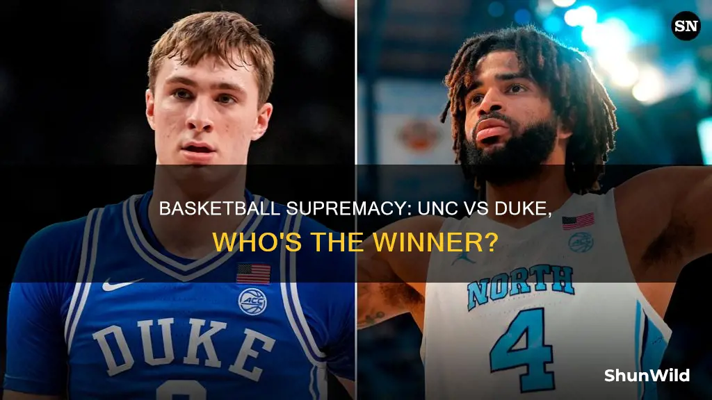 who has won more in basketball unc and duke