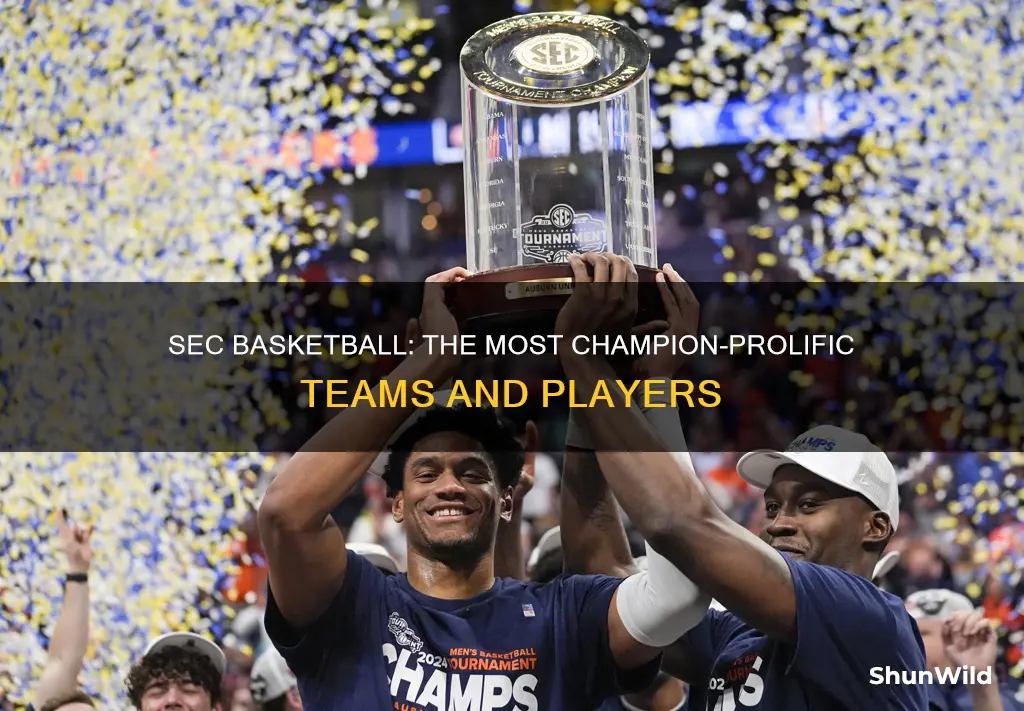 who has won the most sec basketball champions