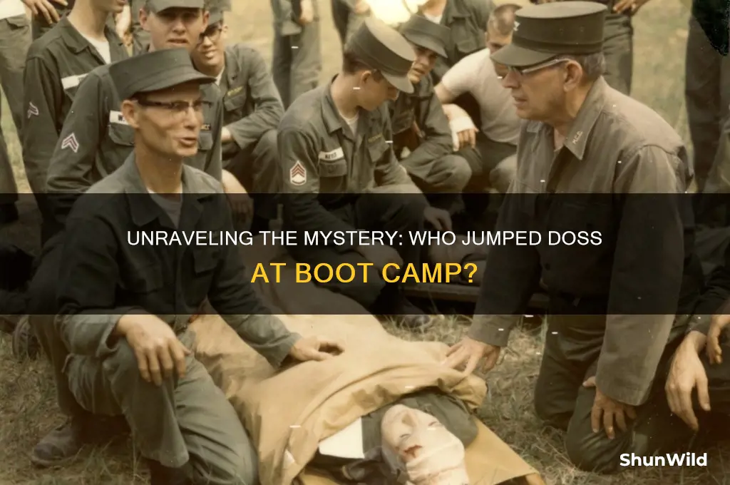who jumped doss at boot camp