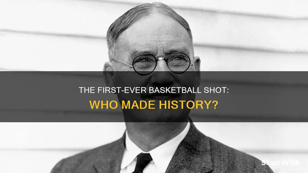 who made the first basketball shot