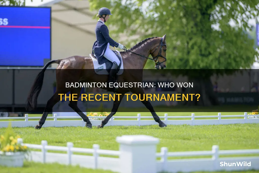 who most recently won badminton equestrian