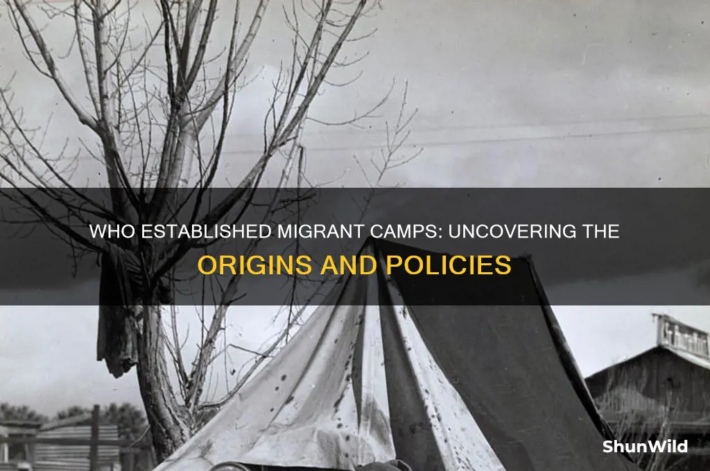 who opened the migrant camps