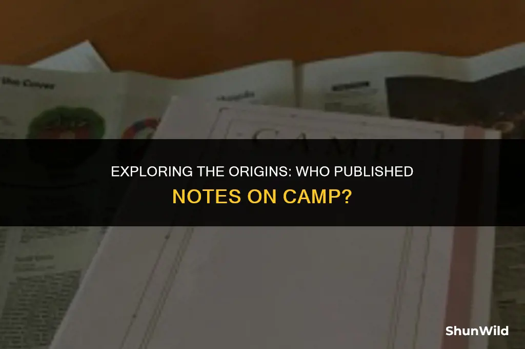 who published notes on camp
