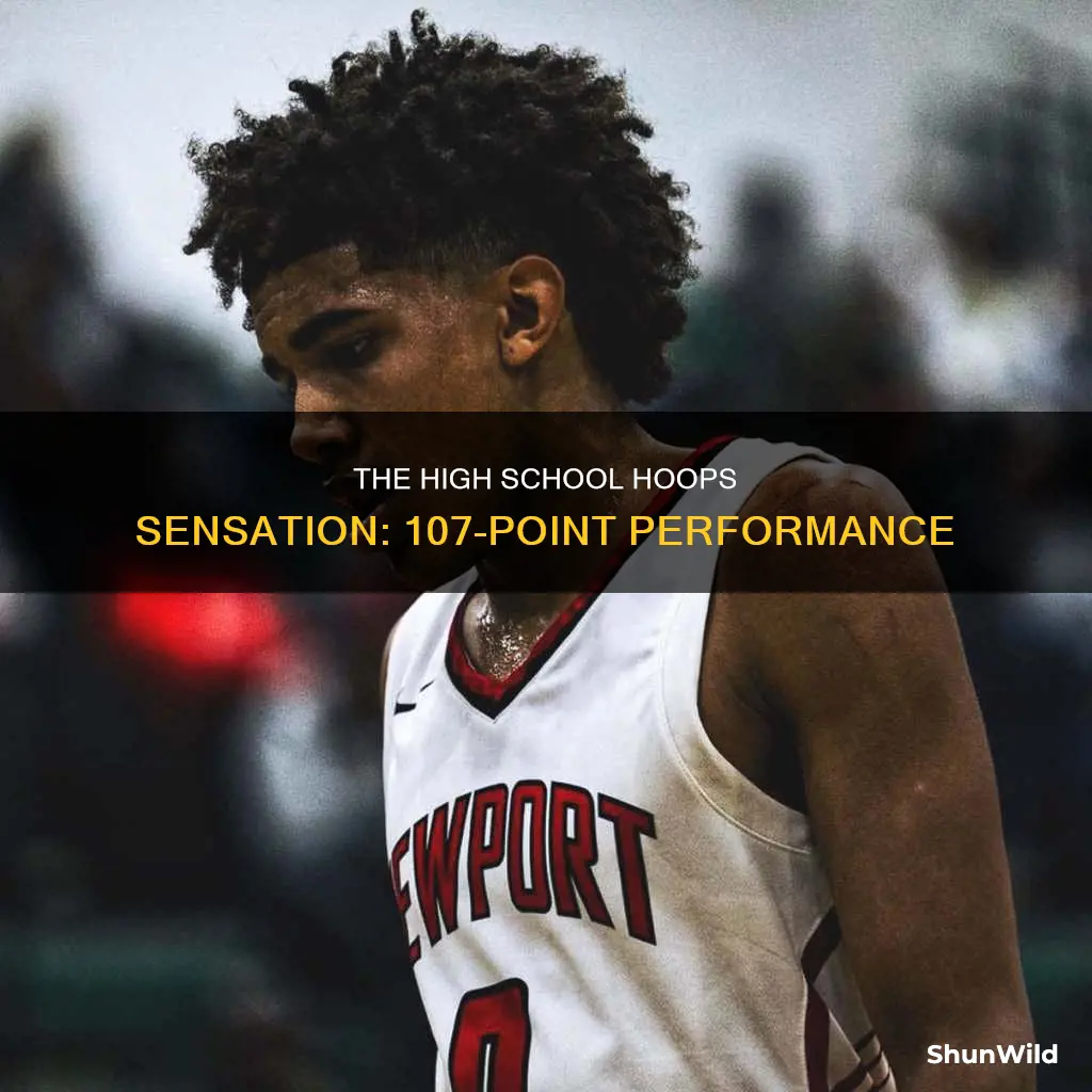 who scored 107 points in high school basketball