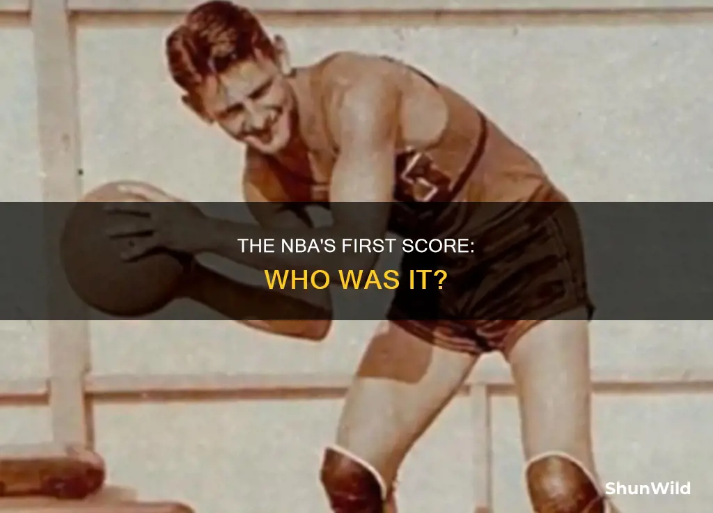 who scored the first ever nba basketball