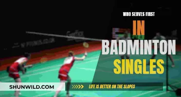 The Serve: Who Starts in Singles Badminton?
