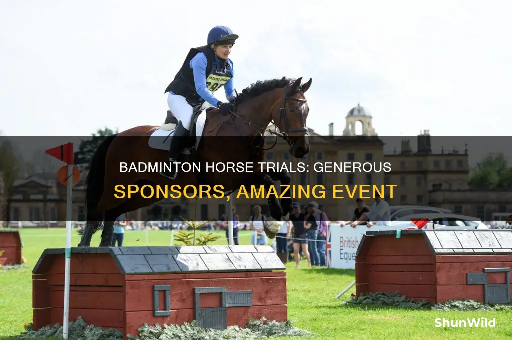 who sponsors badminton horse trials