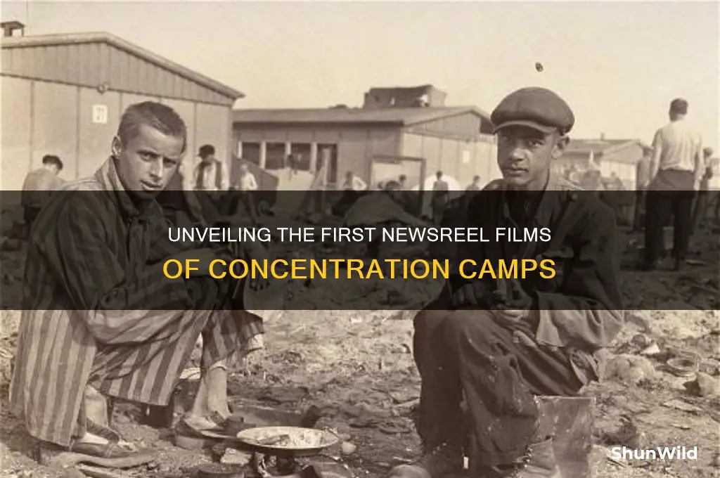 who took the first newsreel films of the concentration camps