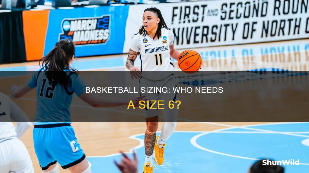 who uses size 6 basketball