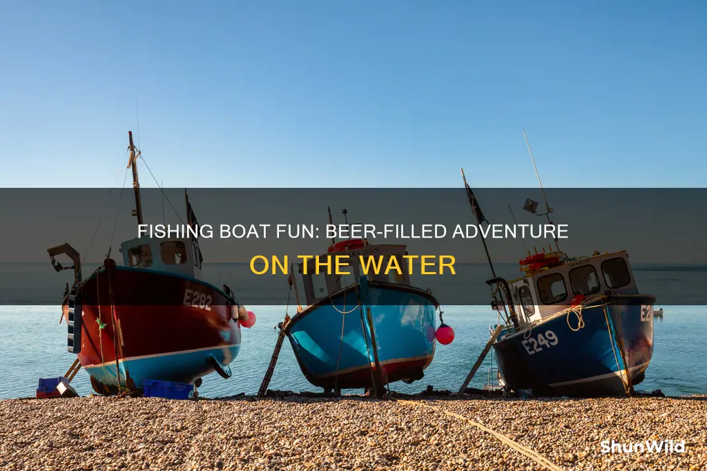 who wants to go fishing boat filled with beer