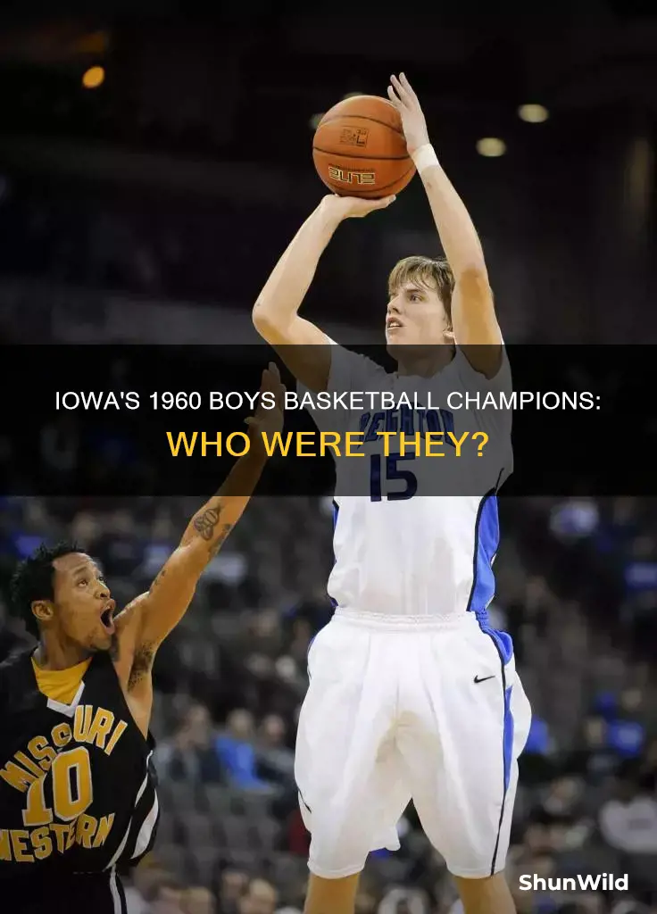 who was iowa high scool boys champion in 1960 basketball