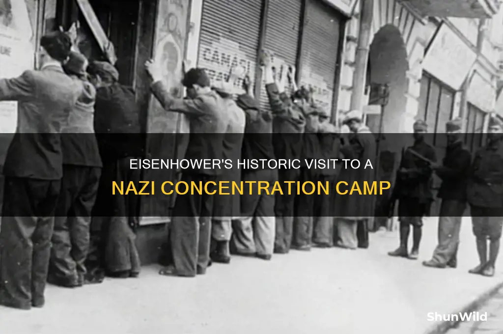 who was the us president that visited a concentration camp