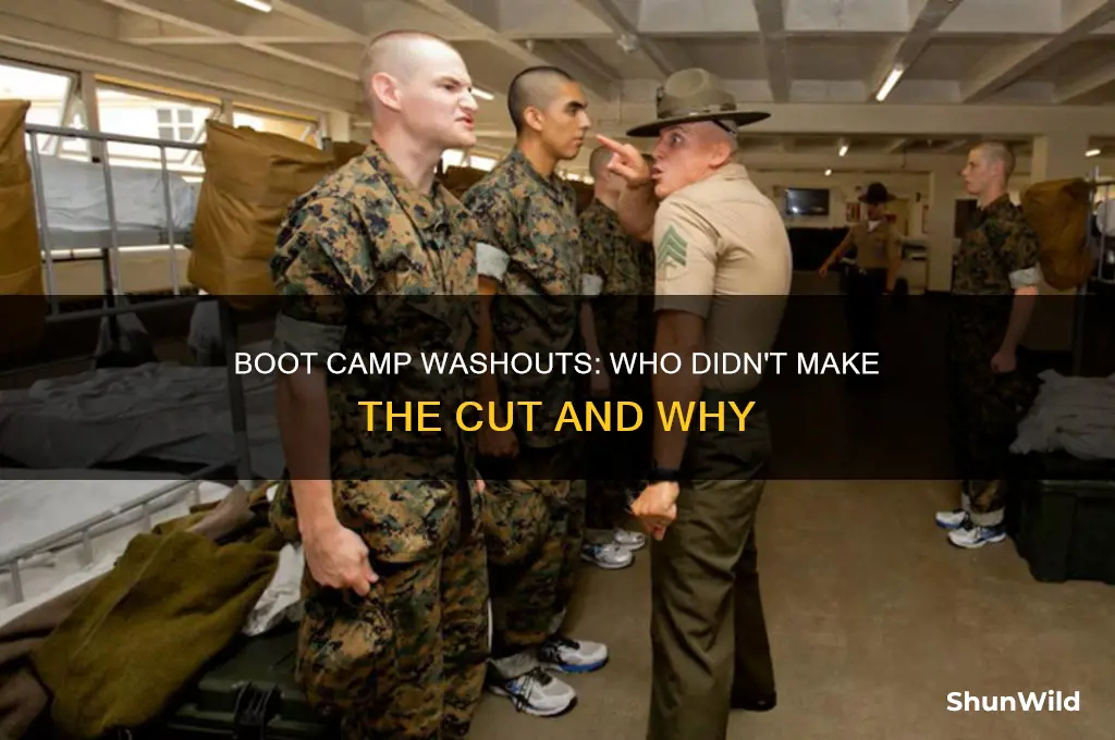who washed out of boot camp