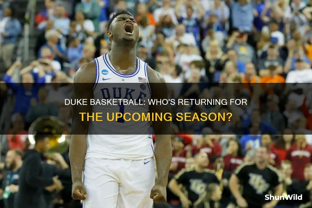 who will return for duke basketball