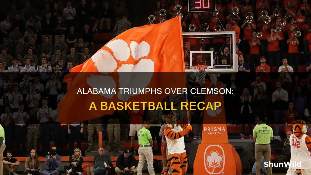who won alabama vs clemson basketball