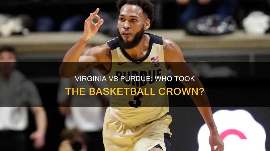 who won basketball virginia and purdue