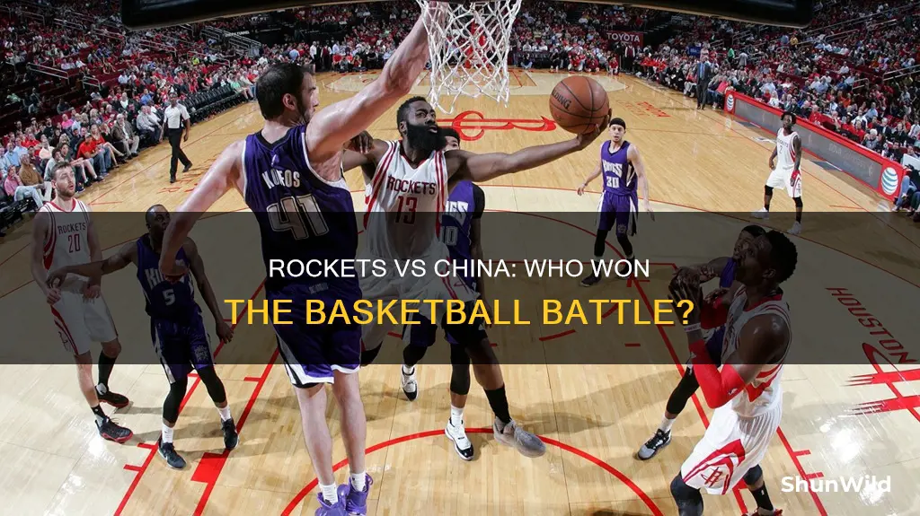who won between houston rockets and china in basketball