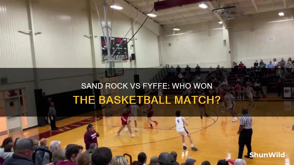 who won between sand rock and fyffe tonight in basketball