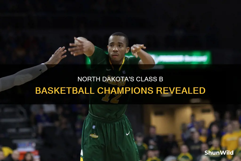 who won class b basketball in north dakota