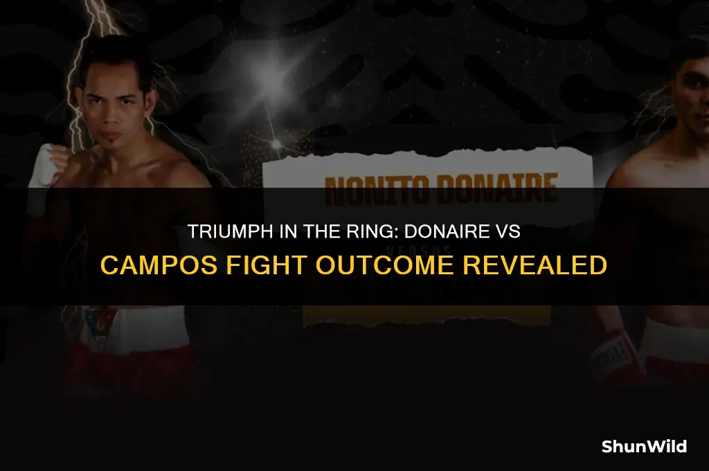 who won donaire vs campos