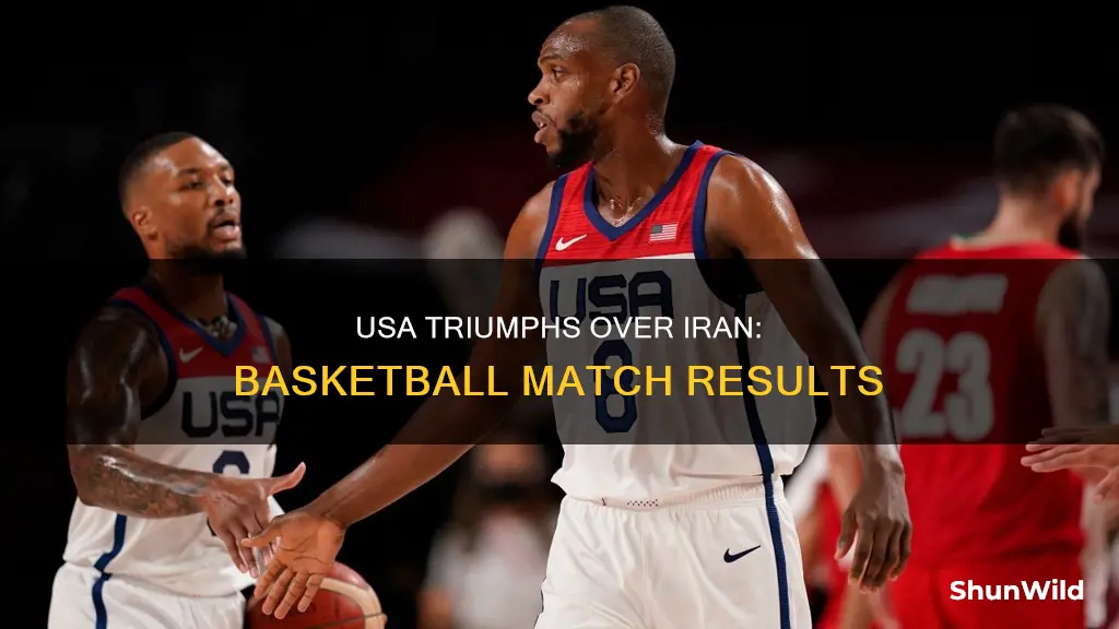 who won iran vs usa basketball