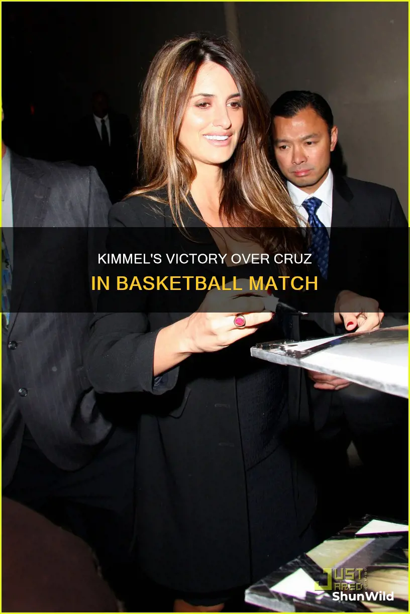who won kimmel vs cruz basketball