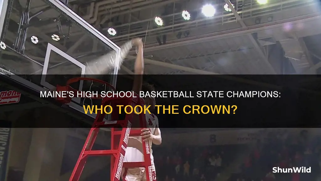 who won maine state championship high school basketball