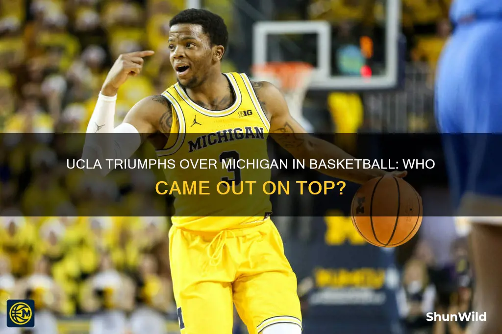 who won michigan vs ucla basketball