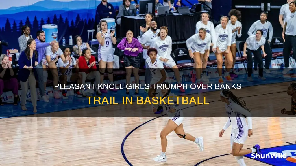 who won pleasant knoll middle versus banks trail girls basketball