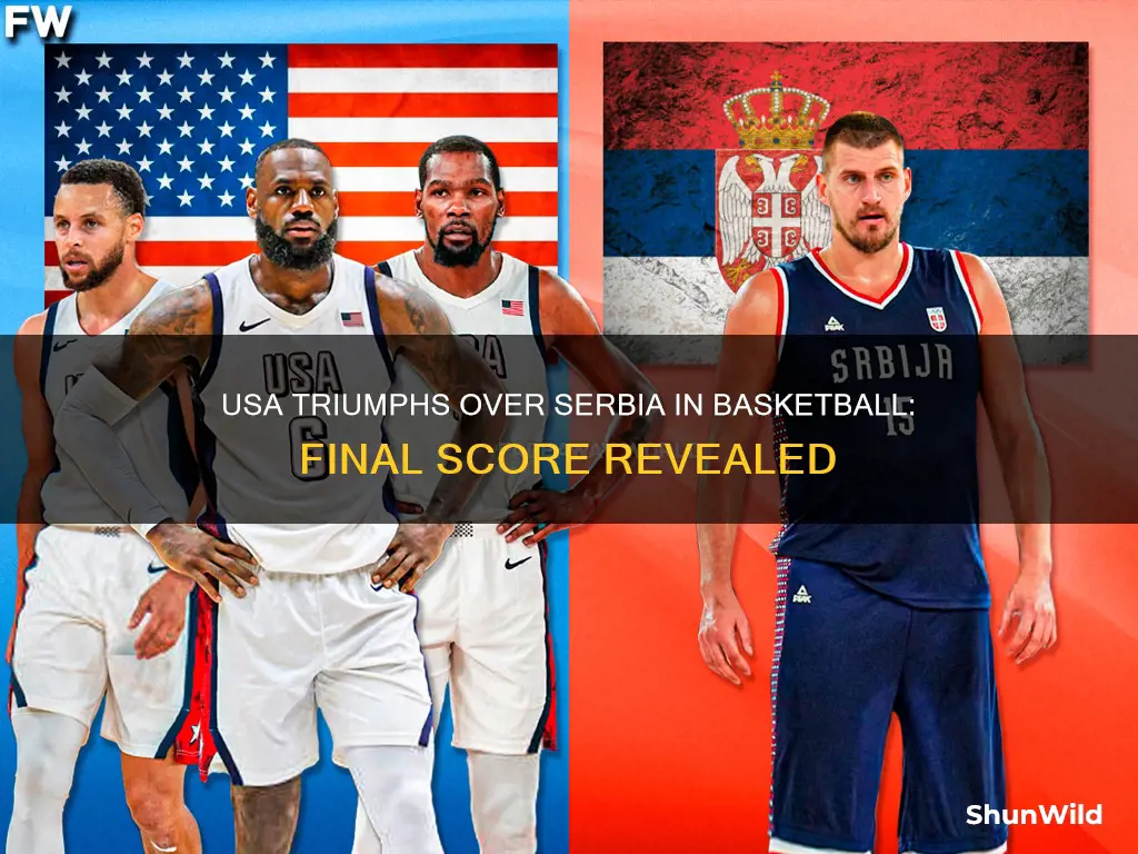 who won serbia vs usa basketball