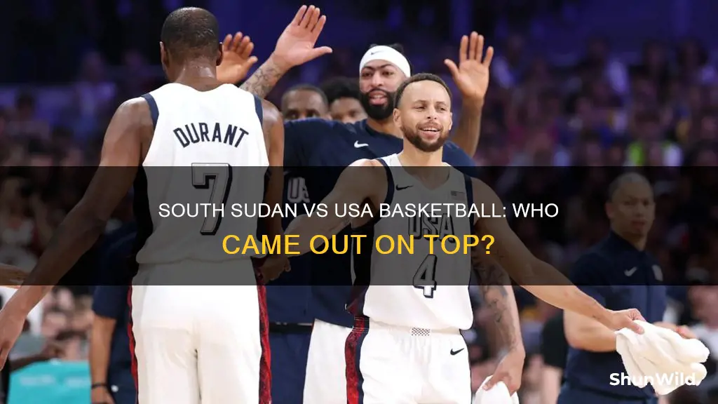 who won south sudan or usa basketball