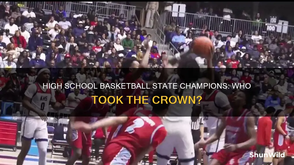 who won state for high school basketball
