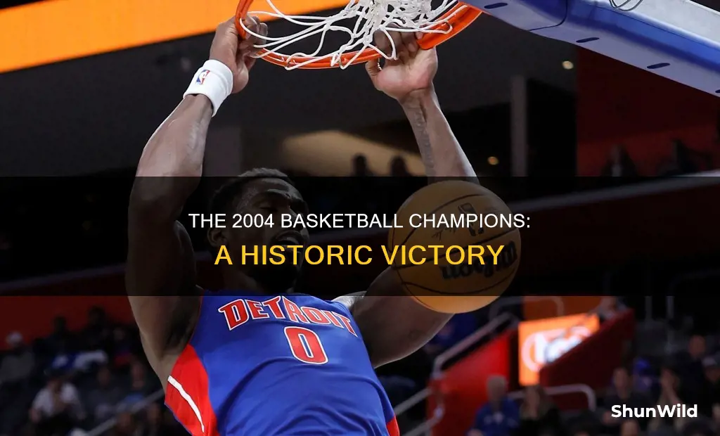 who won the championship in 2004 basketball