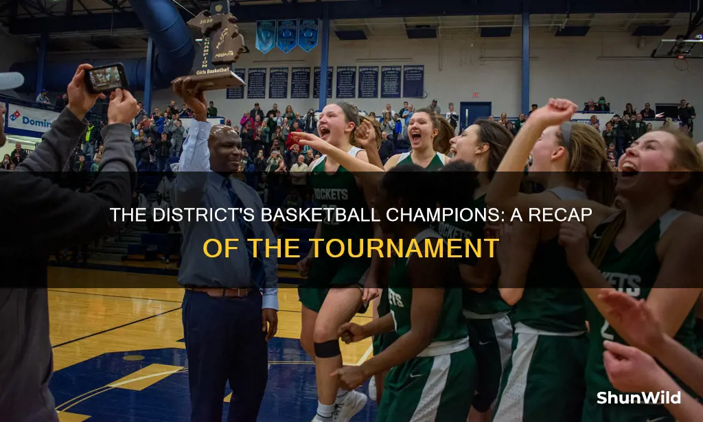 who won the district championship in basketball