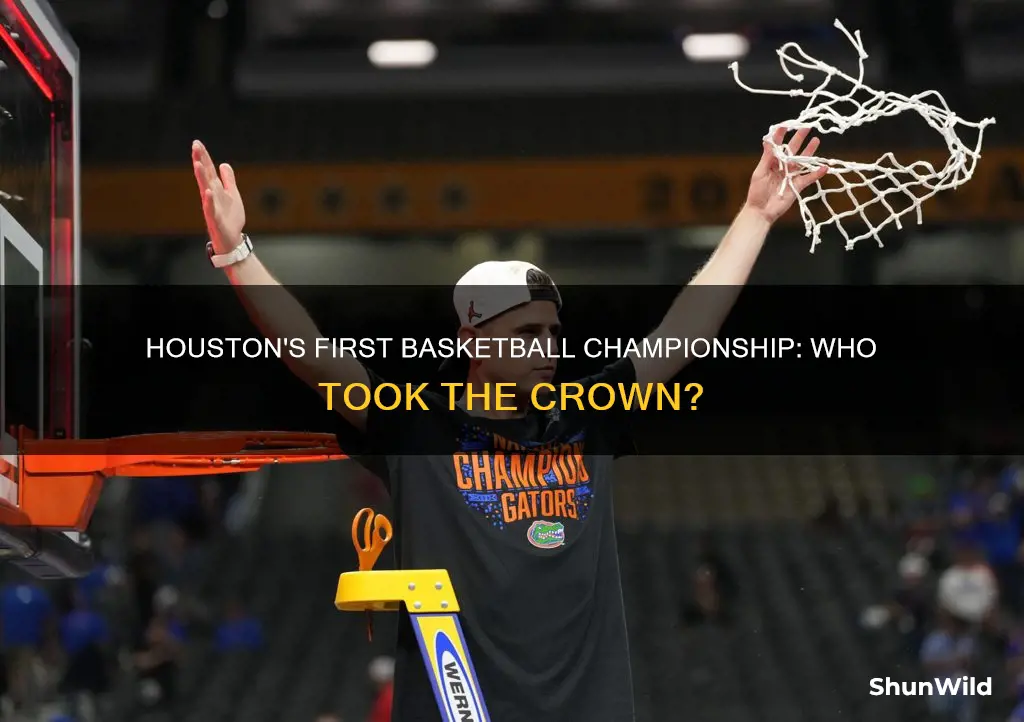 who won the first basketball championship houston