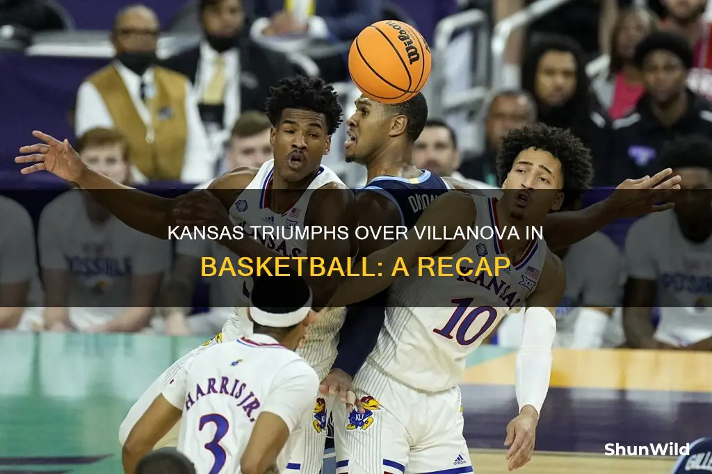 who won the kansas vs villanova basketball