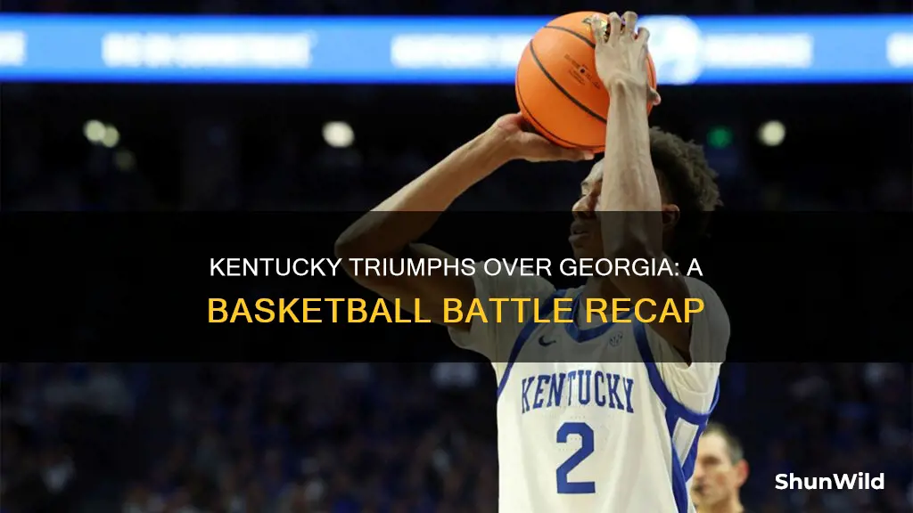 who won the kentucky versus georgia basketball