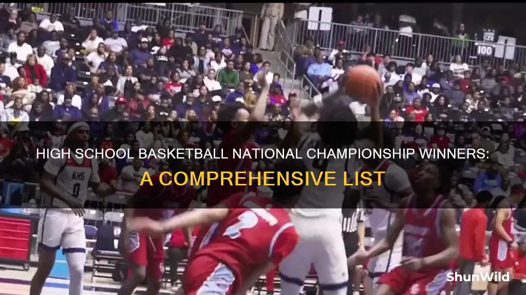 who won the national high school basketball championship