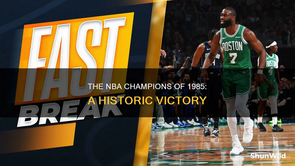 who won the nba basketball championship in 1985