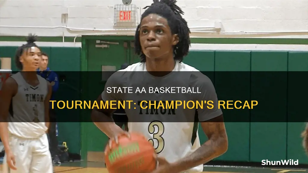 who won the state aa basketball tournament