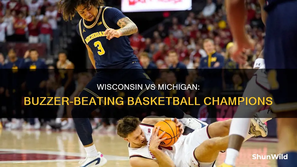 who won wisconsin vs michigan basketball buzzer beaters